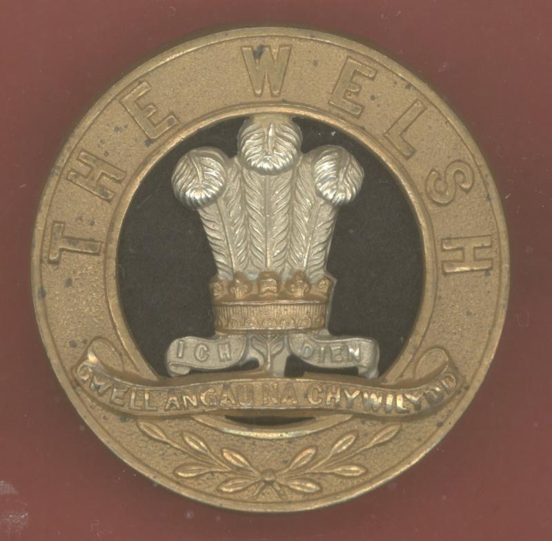 The Welsh Regt. Victorian OR's helmet plate centre.
