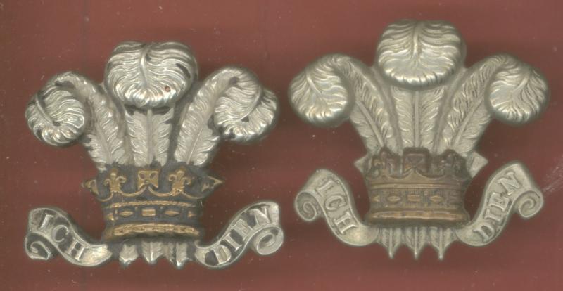 10th Royal Hussars OR's collar badges