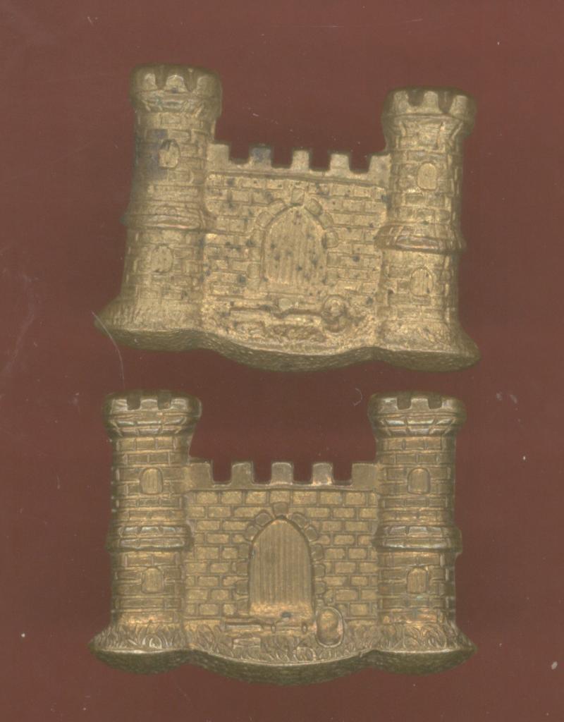 The Suffolk Regiment Victorian OR's collar badges