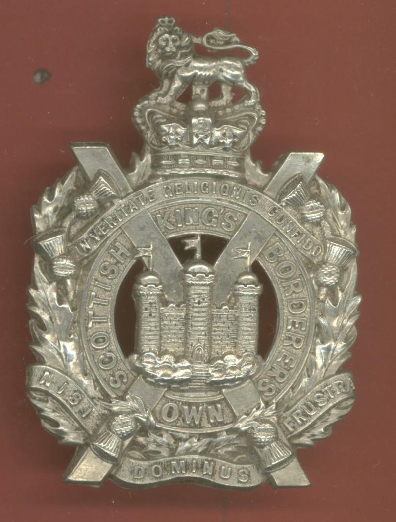 King's Own Scottish Borderers Victorian OR's glengarry badge