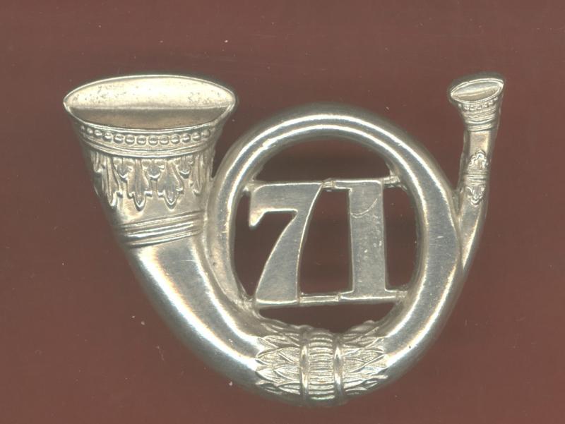 Scottish 71st Highlanders Regiment of Foot Victorian Officer/ SNCO glengarry badge