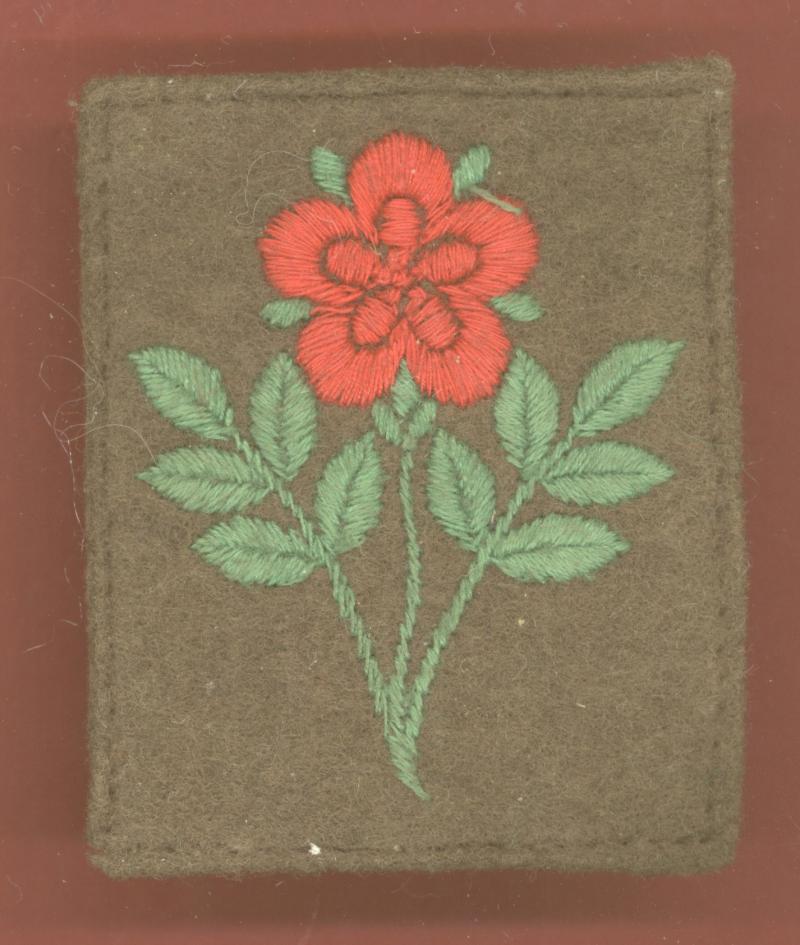 55th West Lancashire Division WW2 cloth formation sign