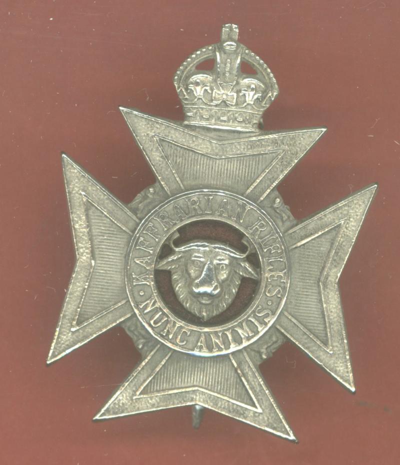 South African; Kaffrarian Rifles Officer's cap badge