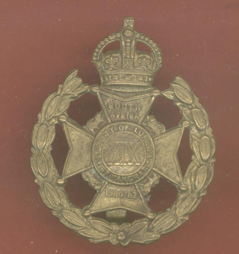 19th County of London Regt. St. Pancras Rifles OR's cap badge