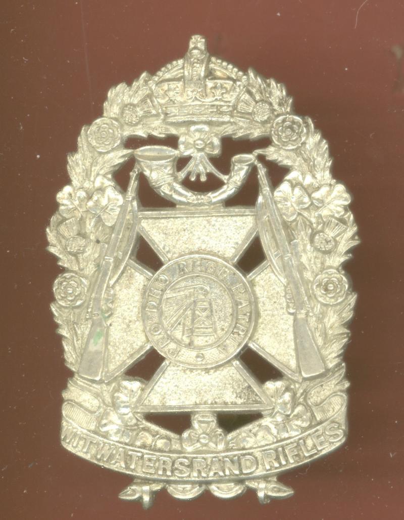 South African Witwatersrand Rifles Edwardian pagri badge