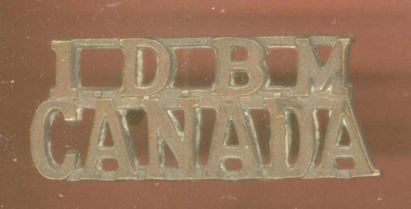 Canadian 1.DBM 1st Depot Bn. Manitoba WW1 CEF shoulder title