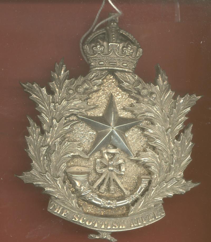 Cameronians Scottish Rifles  Officer pouch belt plate