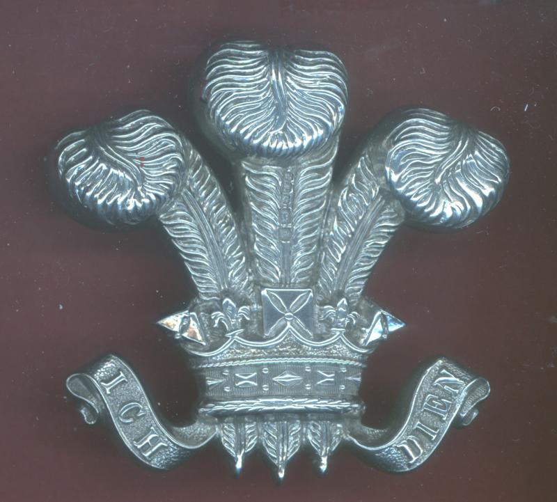 3rd Prince of Wales Dragoon Guards  HM silver NCO’s arm badge.