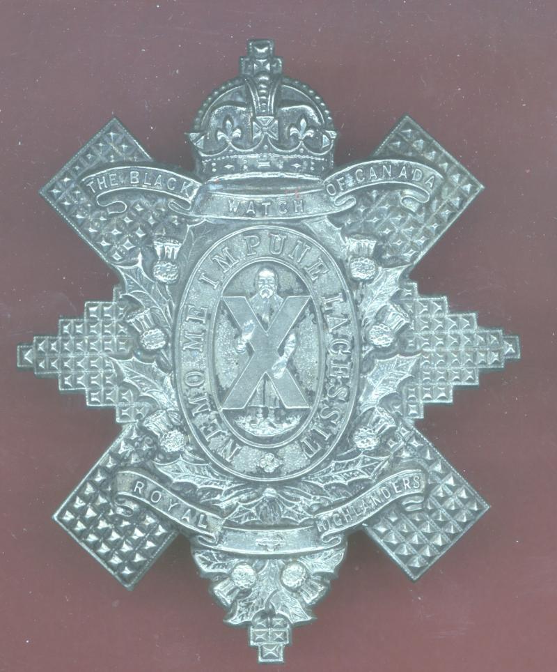 Canadian Black Watch Royal Highland Regt. of Canada 1930 glengarry badge
