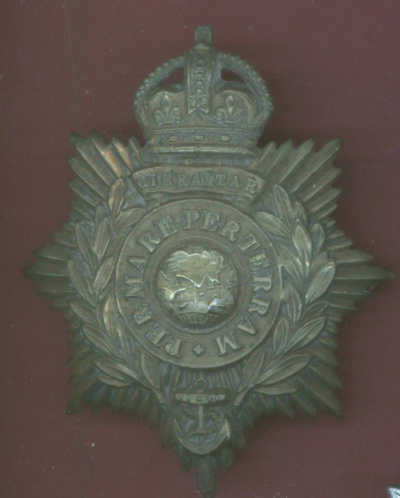 Royal Marines K/C OR' s helmet plate.