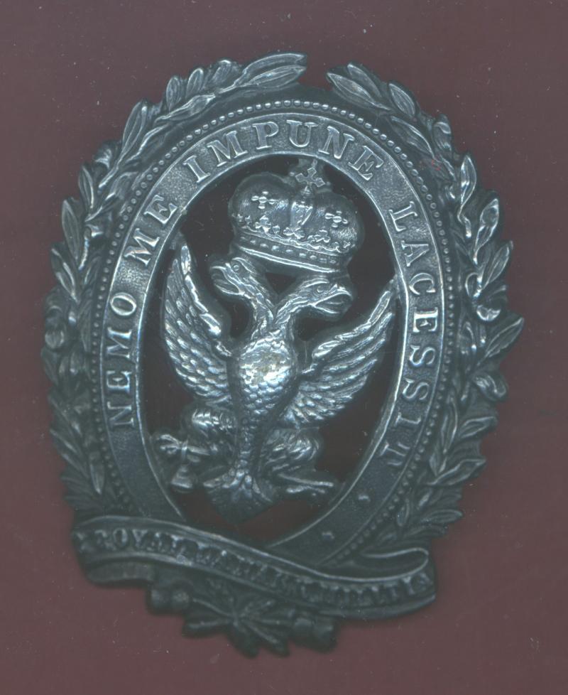 Scottish 2nd Royal Lanark Militia Victorian glengarry badge c.1860