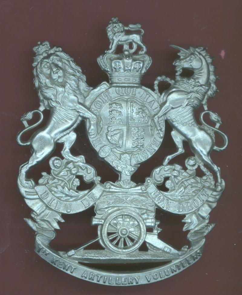 1st Kent Artillery Volunteers Victorian helmet plate