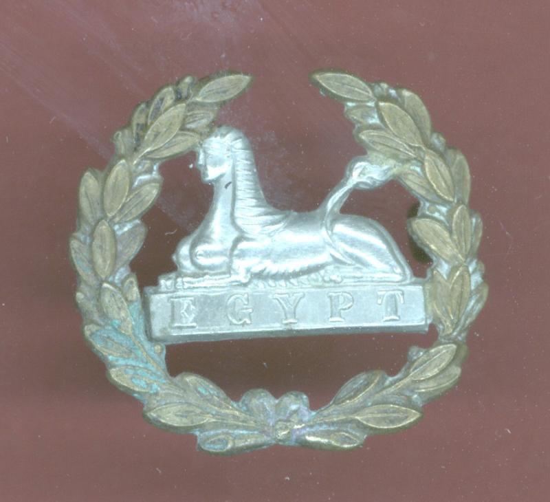 The Gloucestershire Regiment. Victorian OR's Blue Cloth helmet back badge