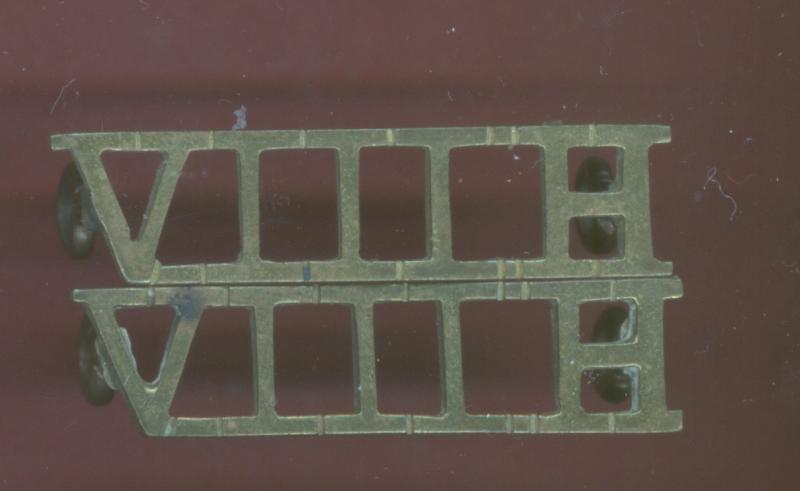 VIIIH 8th King's Royal Irish Hussars Officers shoulder titles