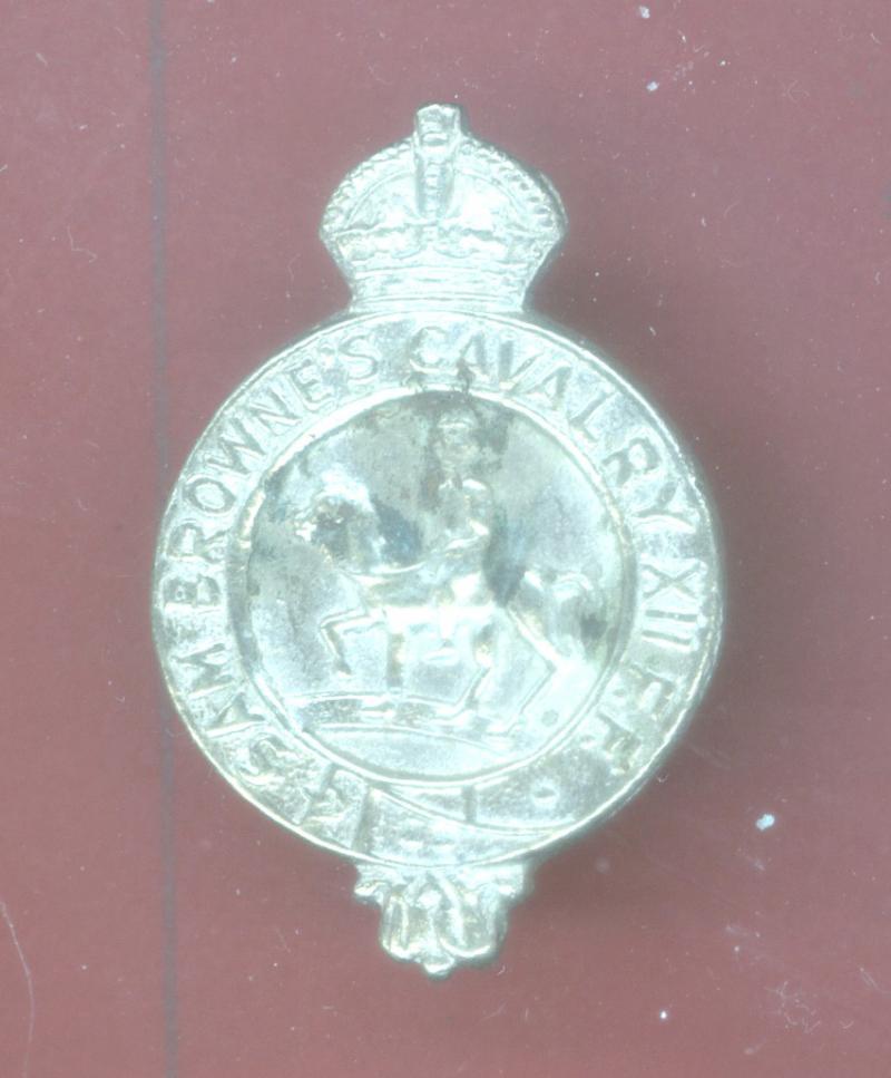 Indian Army Sam Browne's Cavalry head-dress badge