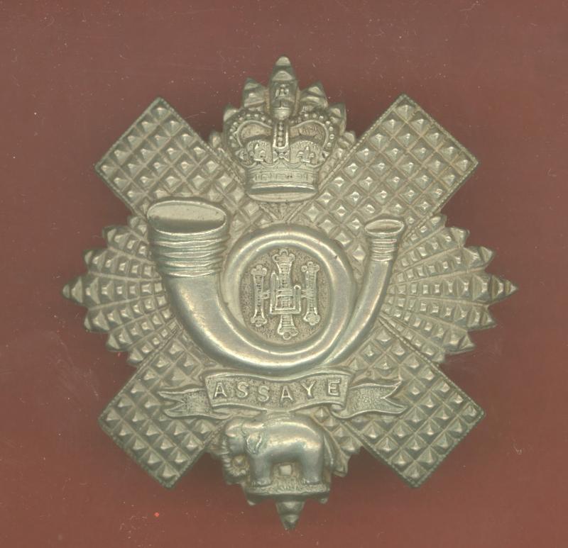 Scottish EIIR Highland Light Infantry OR's glengarry badge circa 1953-58