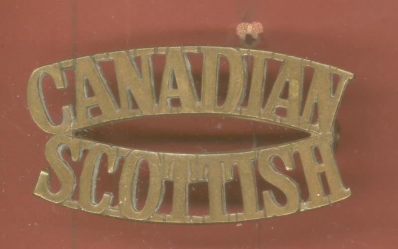 CANADIAN / SCOTTISH shoulder title