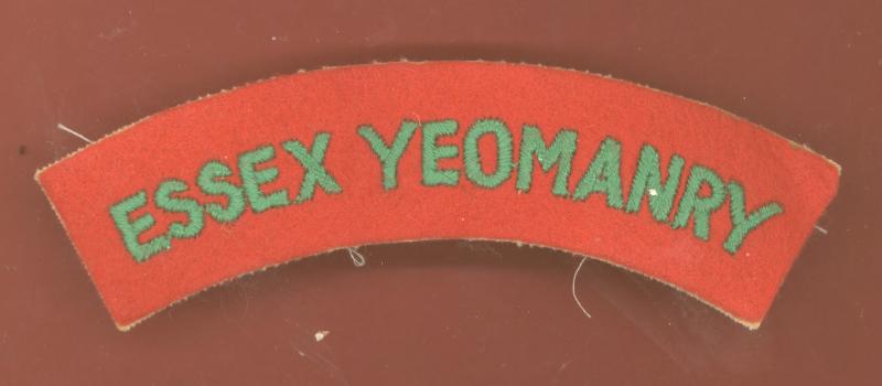 70 (Essex Yeomanry) Signal Squadron cloth shoulder title