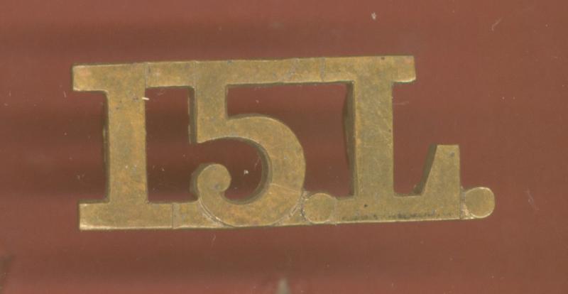 Indian Army 15.L. 15th Lancers  shoulder title