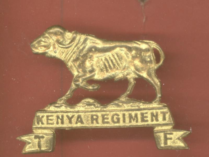 British Colonial The Kenya Regiment T.F. WW2 cap badge