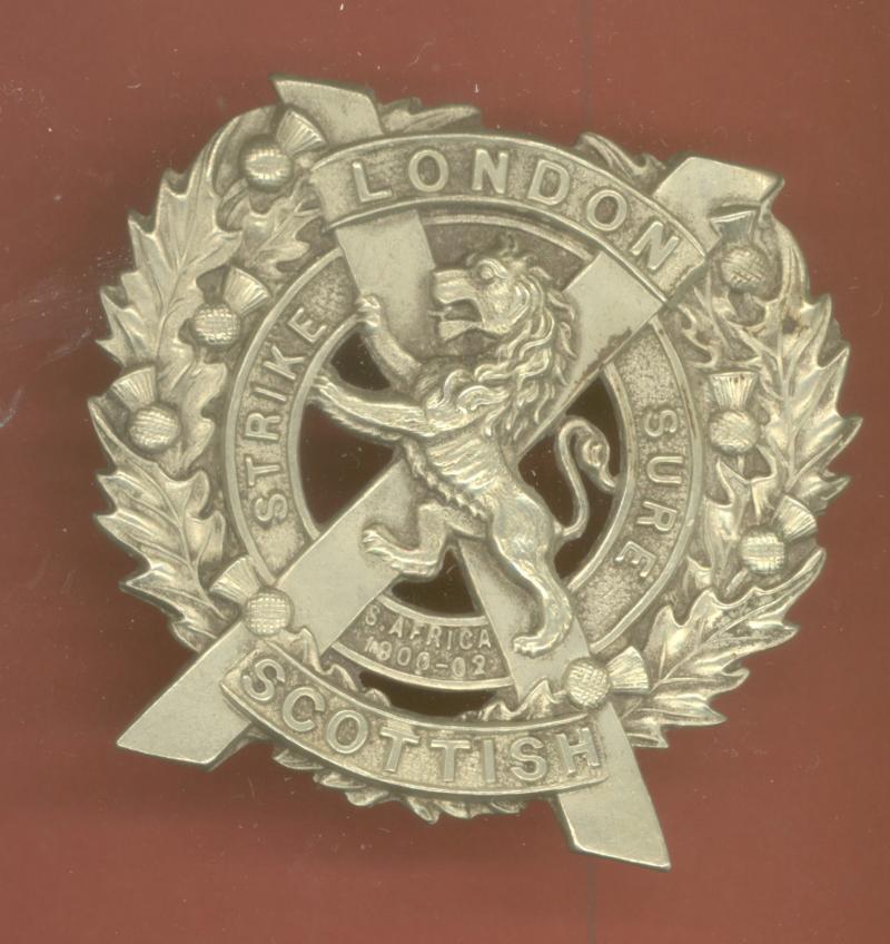 The London Scottish OR's glengarry badge