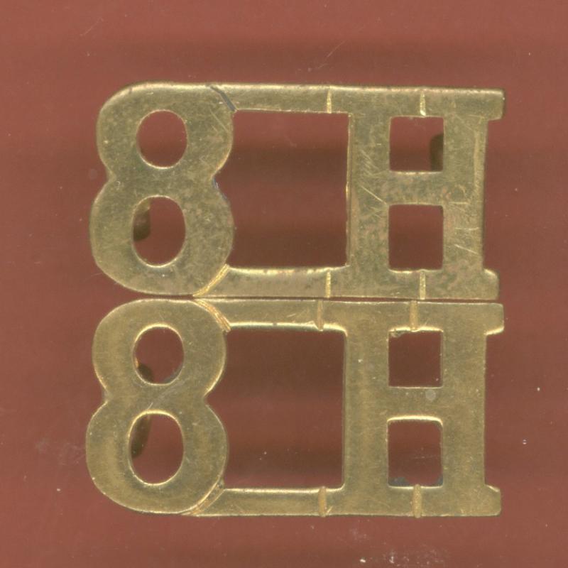 8 H 8th King's Royal Irish Hussars shoulder titles