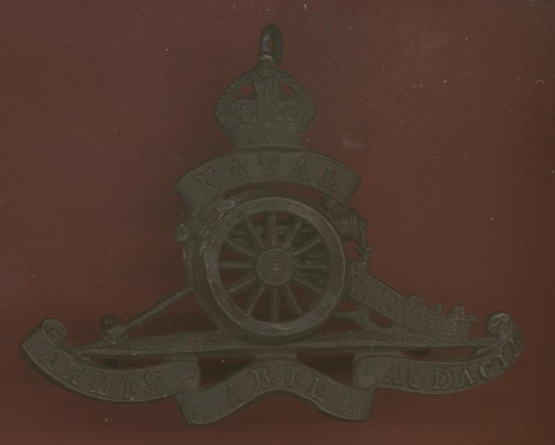 South African Natal Field Artillery slouch hat badge