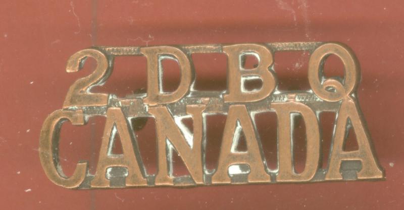 Canadian 2nd Depot Battalion, 1st Quebec Regt. WW1 CEF shoulder title