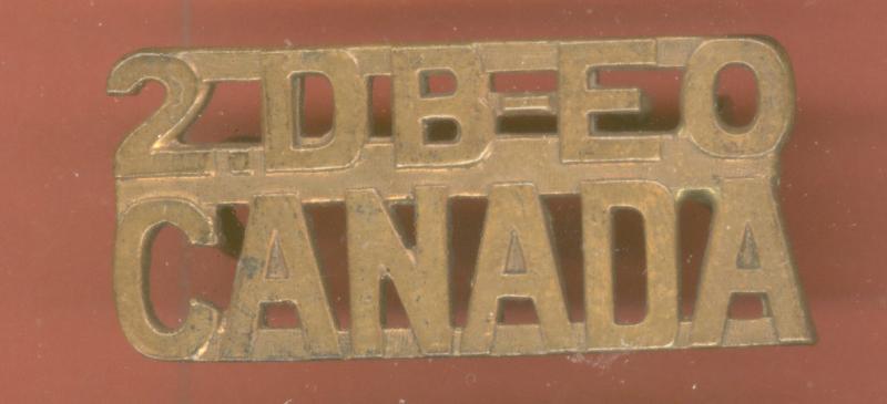 Canadian 2nd Depot Battalion Eastern Ontario Regt WW1 CEF shoulder title