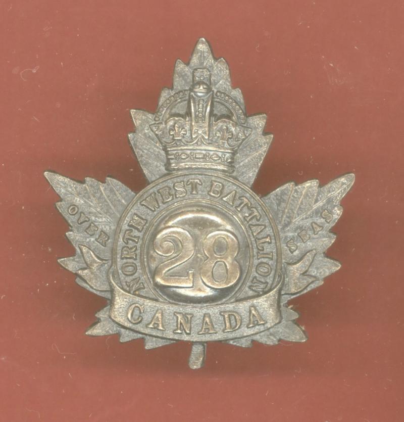 Canadian 28th North West Bn. WW1 CEF Officer's cap badge