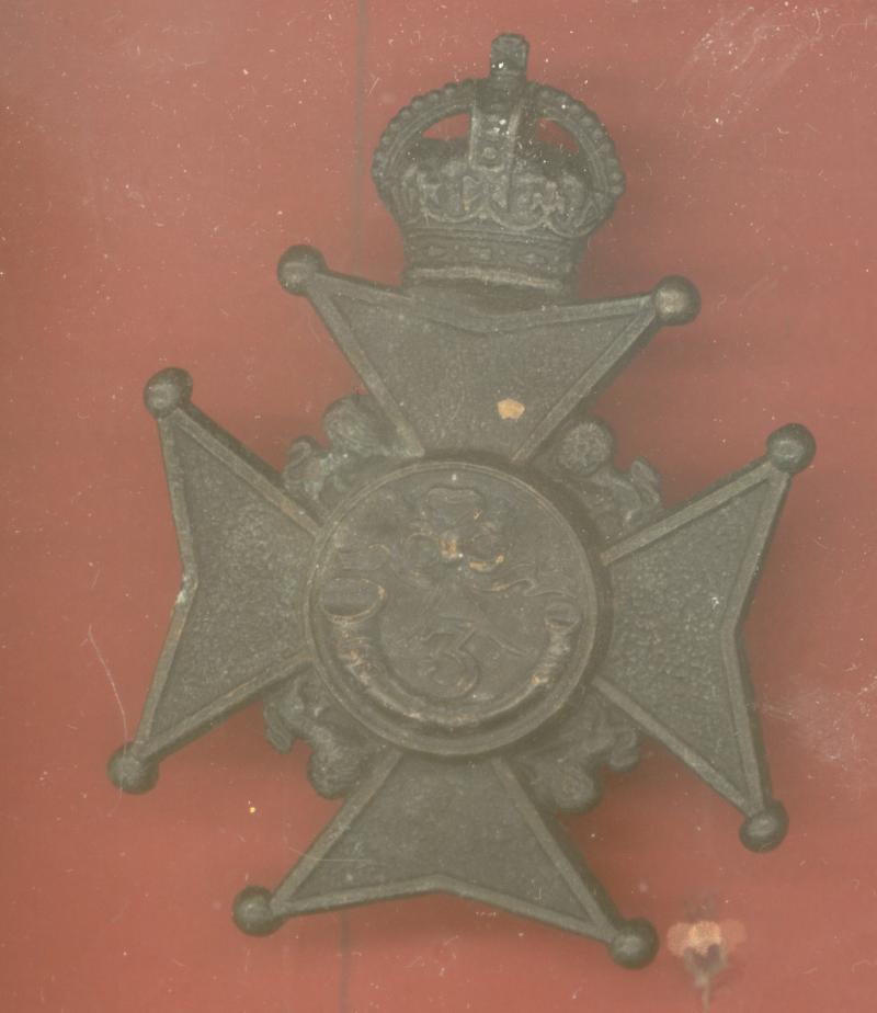 Canadian Militia . 3rd Bn. Victoria Rifles of Canada OR 's glengarry badge.