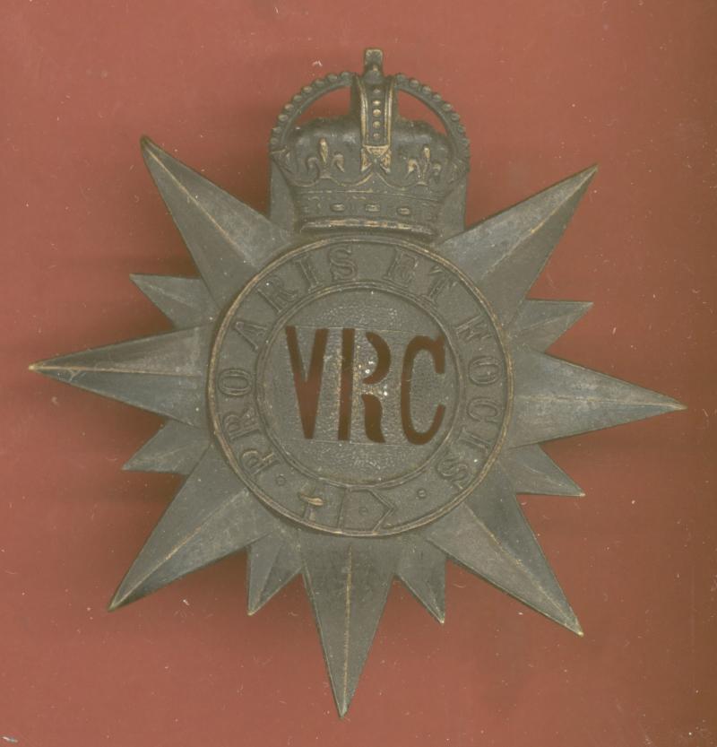 Canadian Militia. 3rd Bn. Victoria Rifles of Canada Edwadian OR s shako / glengarry badge .