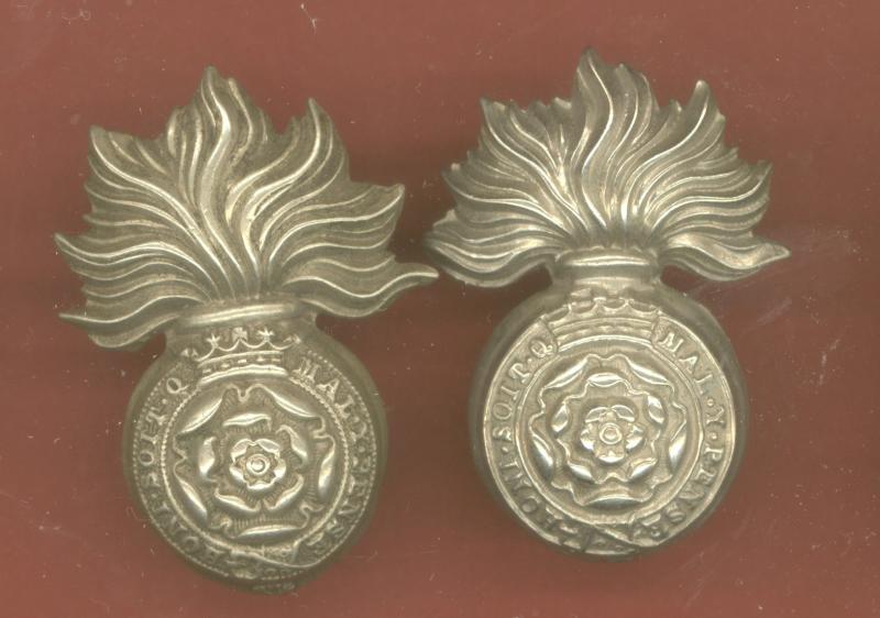 VB Royal Fusiliers City of London Regt. Victorian OR's collar badges