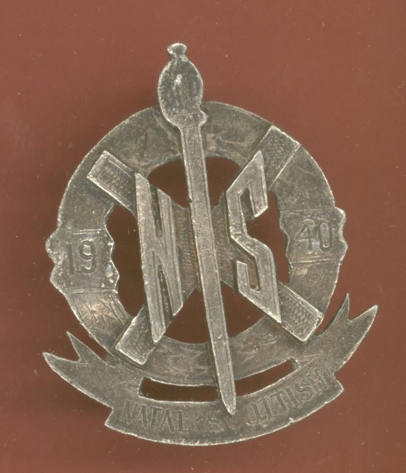 South African Natal Scottish WW2 OR's glengarry badge