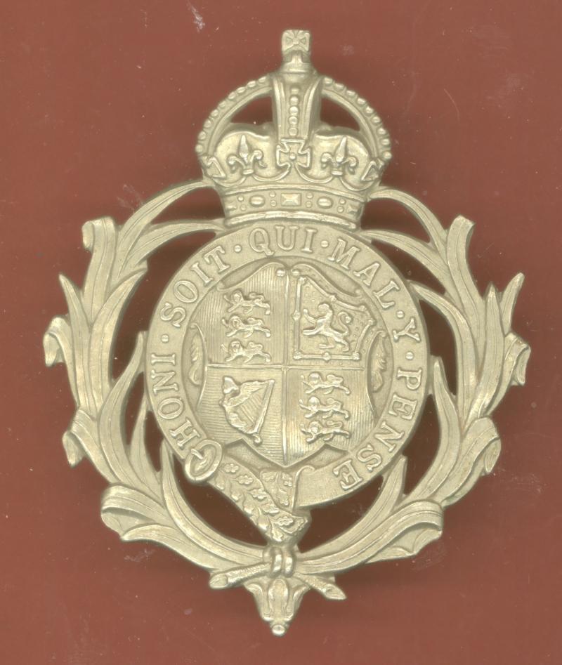 British Colonial Leeward Islands Police helmet plate