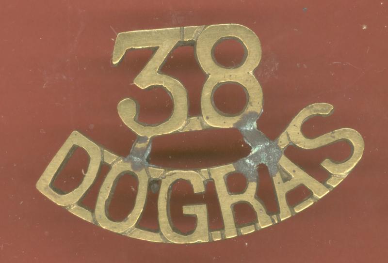 Indian Army WW1 38th Dogras Regiment. shoulder title