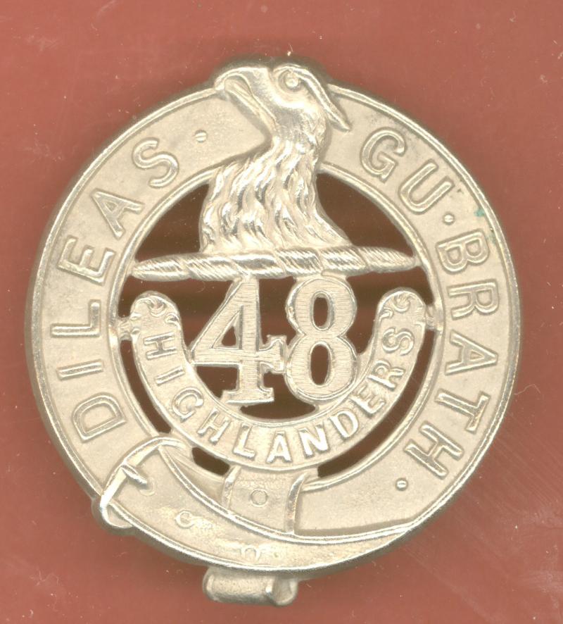 Canadian Militia / CEF 48th Highlanders glengarry badge