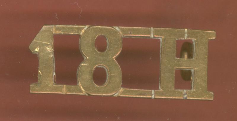 18 H 18th Royal Hussars (Queen Mary's Own) WW1 shoulder title