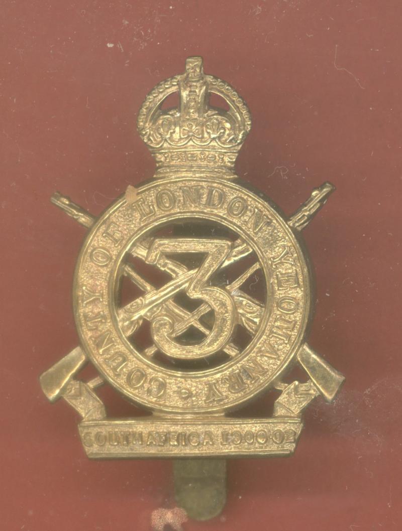 3rd County of London Yeomanry (Sharpshooters)WW1 OR's cap badge