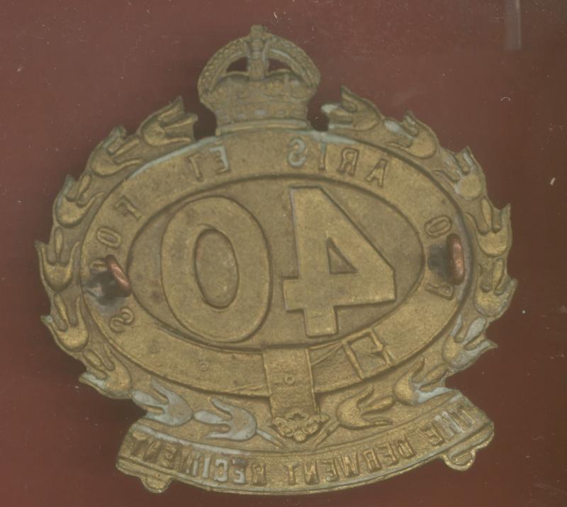 40th Australian Infantry Battalion (Derwent Regiment) slouch hat badge