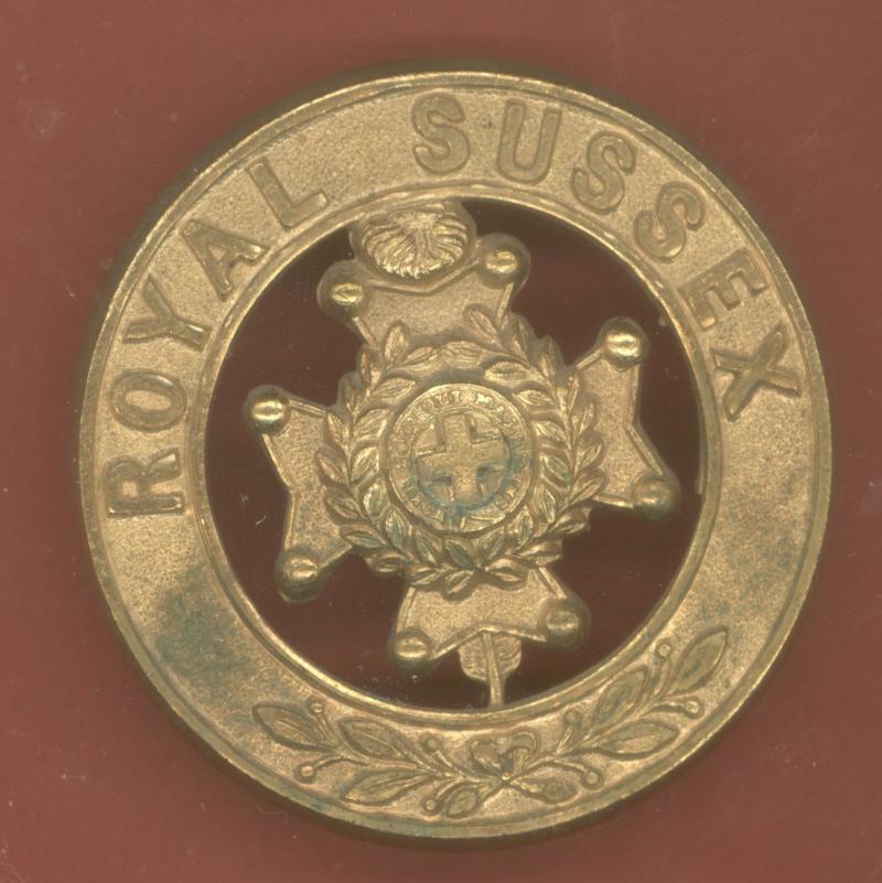 The Royal Sussex Regiment Edwardian helmet plate centre