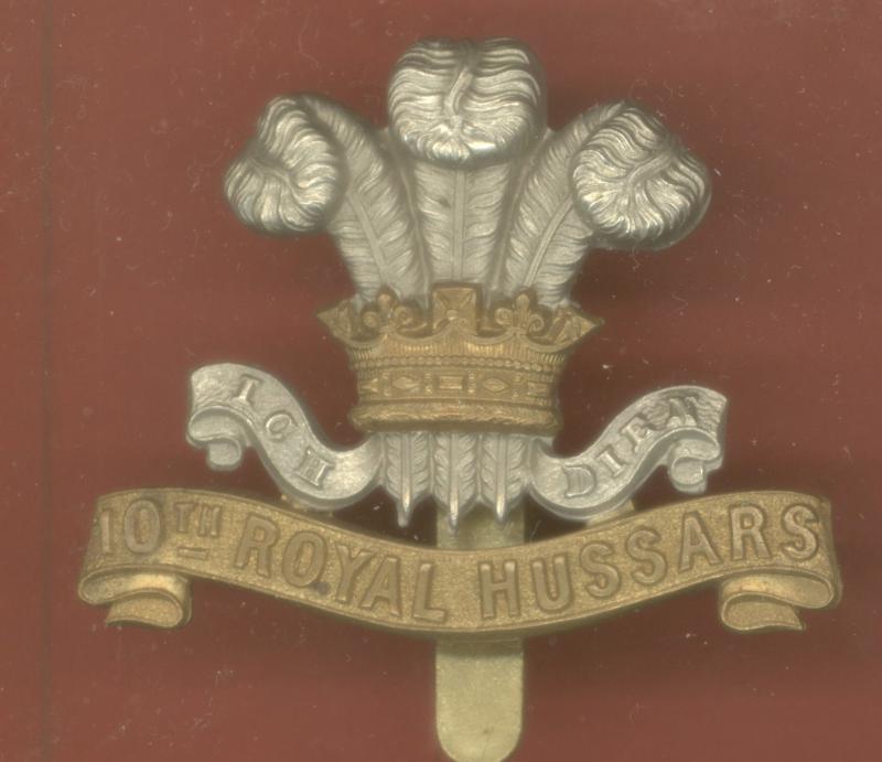 10th Royal Hussars OR's cap badge