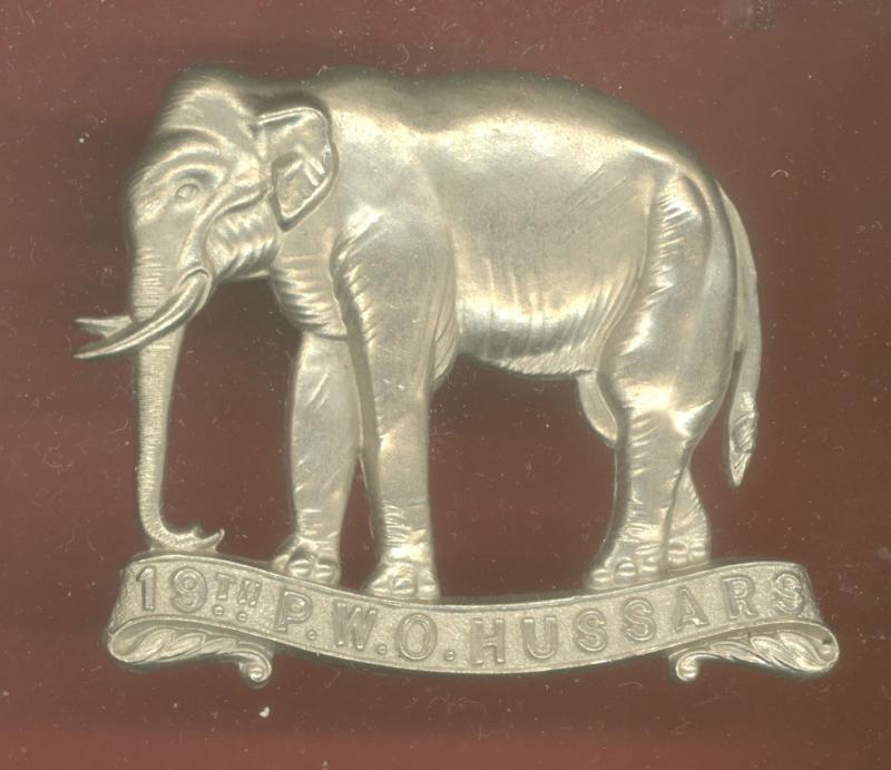 19th Hussars Victorian OR's cap badge circa 1896-1901