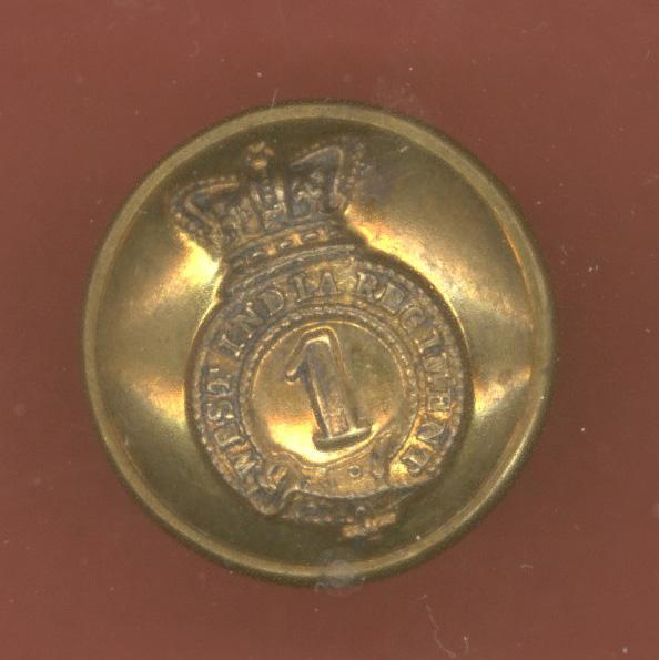 1st West India Regiment Victorian Officer's button
