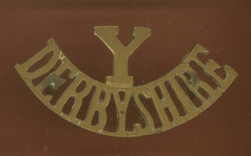 Y / DERBYSHIRE Yoemanry shoulder title