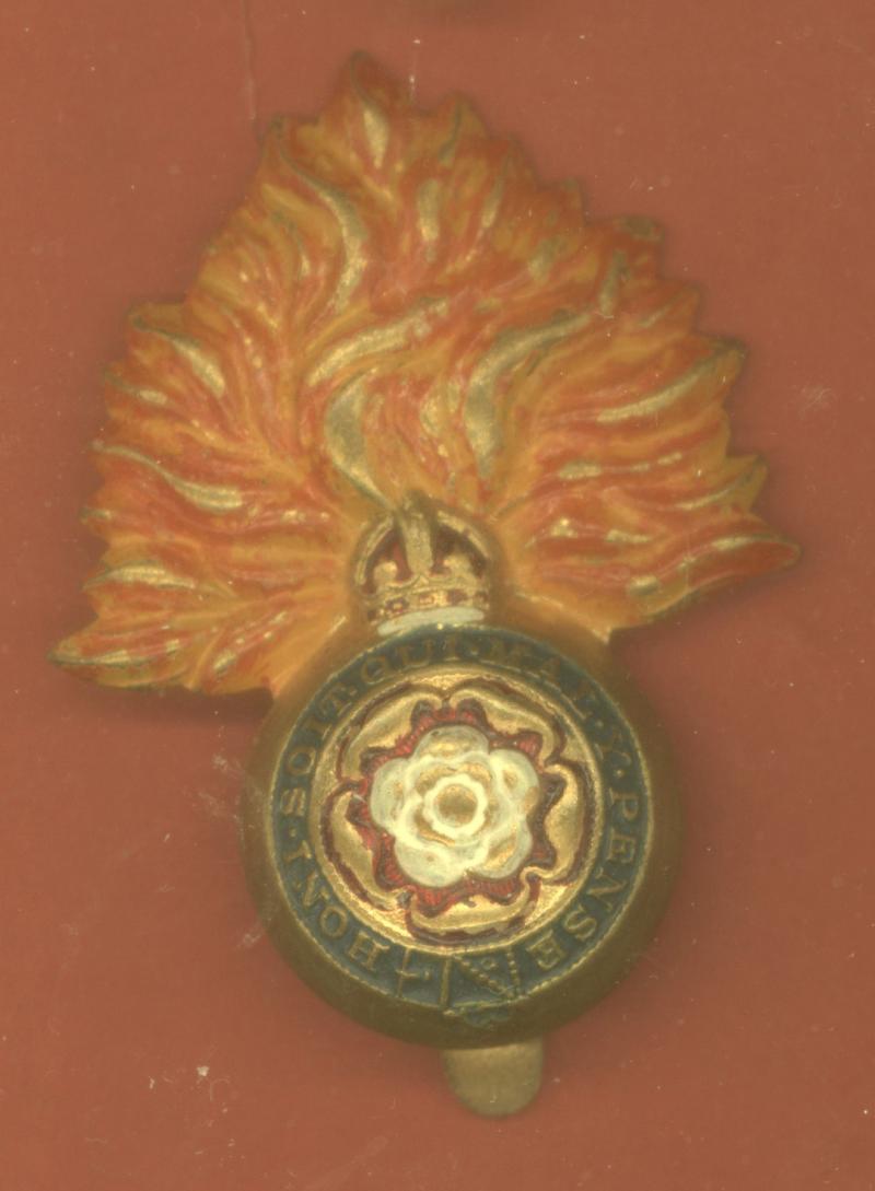Royal Fusiliers City of London Regt. OR's painted cap badge