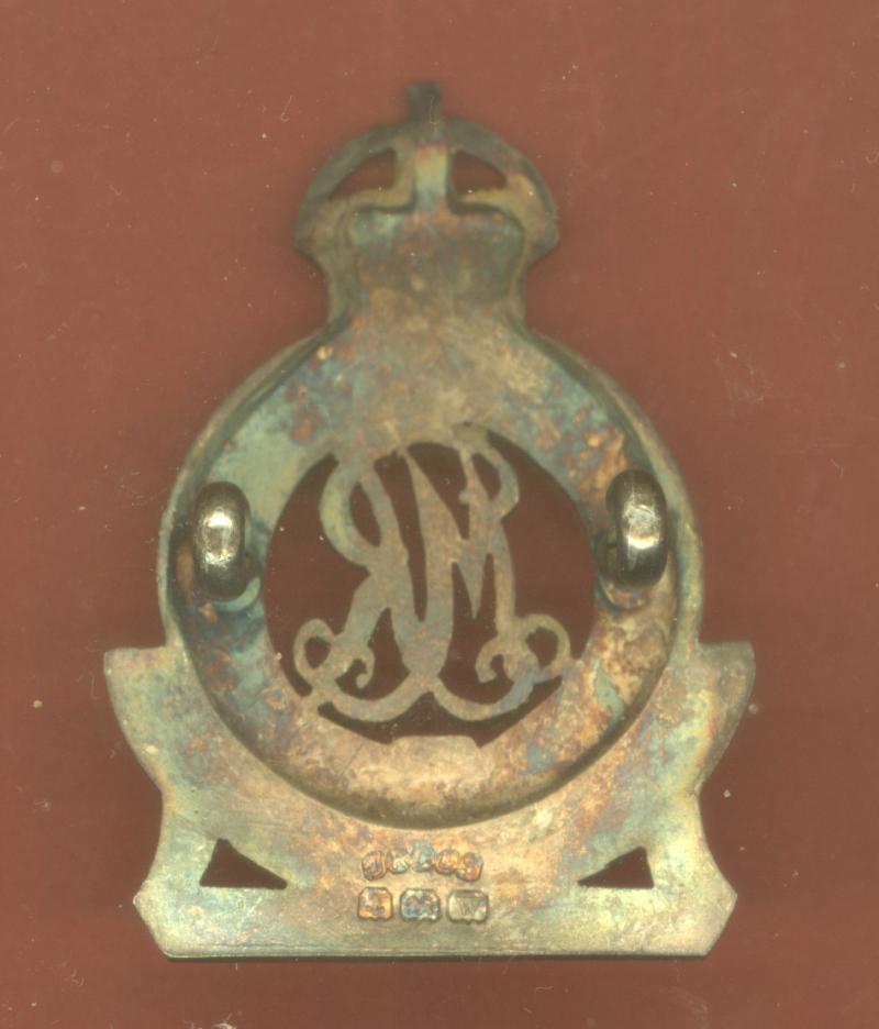 Queen Marys Regiment Surrey Yeomanry Officer's HM silver badge