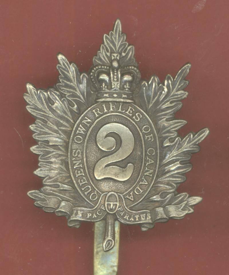 Canadian Queen's Own Rifles of Canada cap badge
