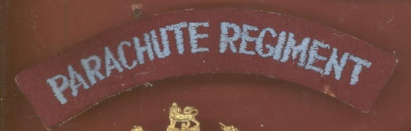 PARACHUTE REGIMENT cloth shoulder title