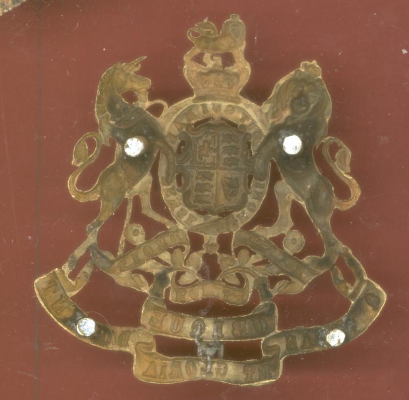 Royal Engineer Militia Victorian Officer's binoculars pouch case badge